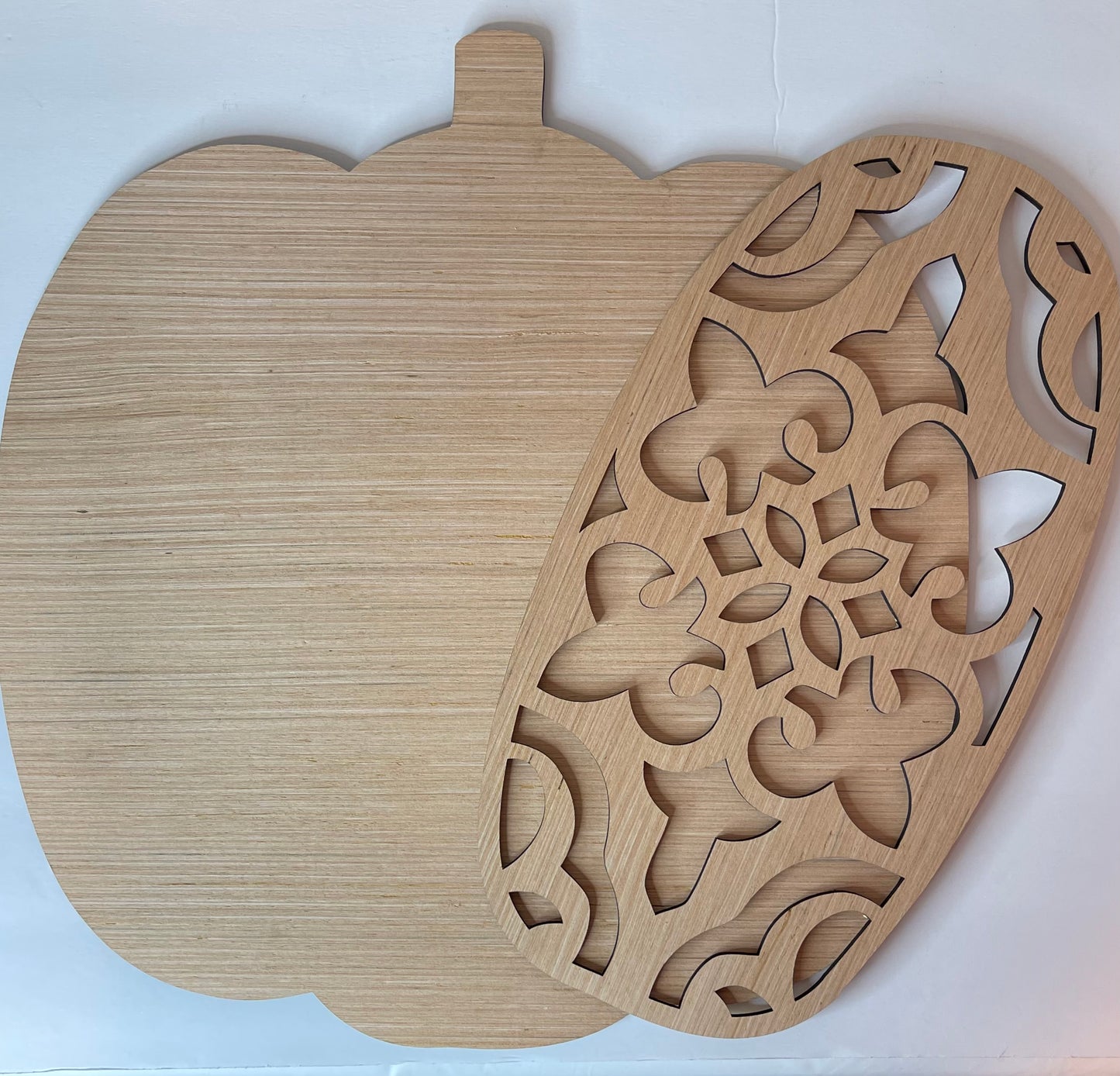 Ornate Pumpkin Wood Door hanger Blank