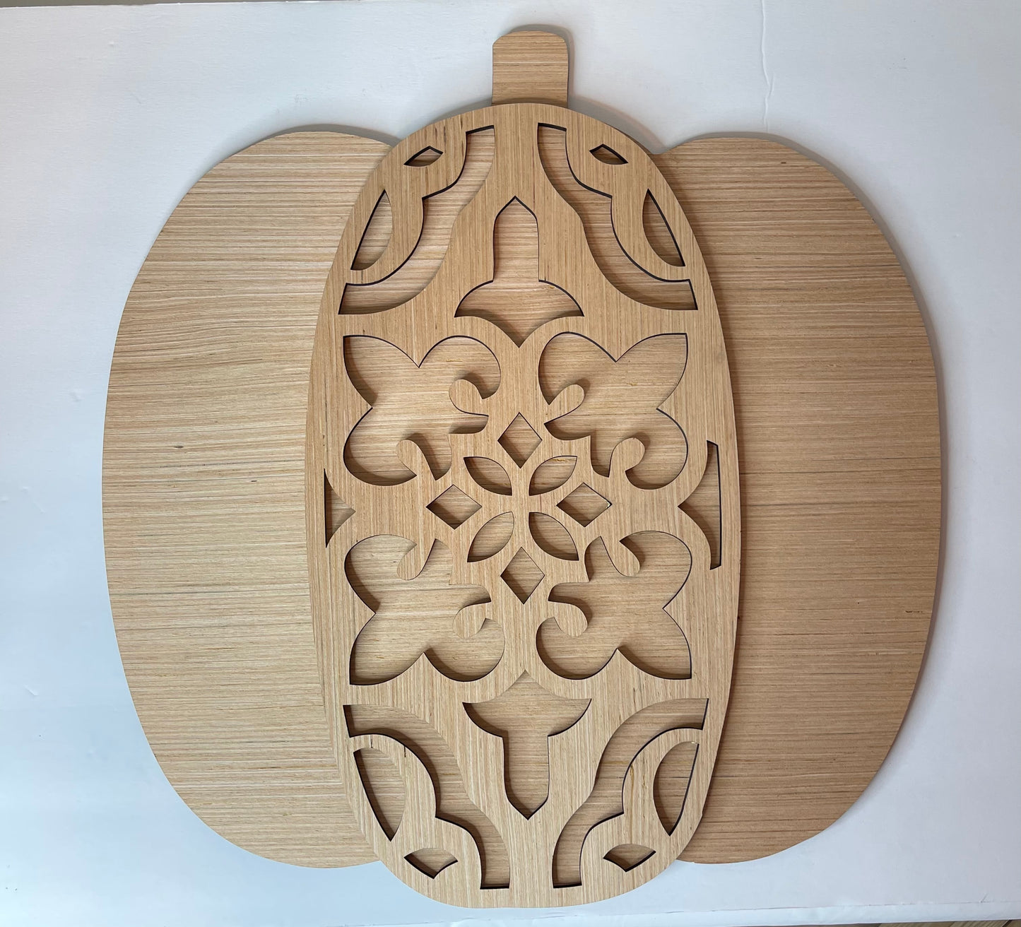 Ornate Pumpkin Wood Door hanger Blank