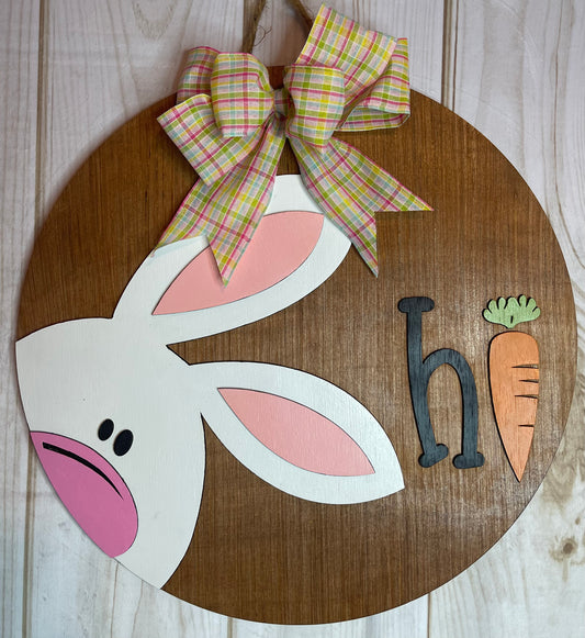 Bunny Hi Door Hanger